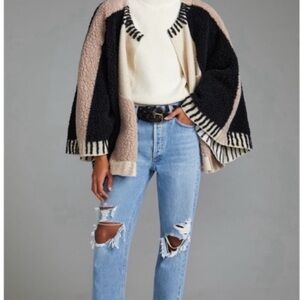 Maeve by Anthropologie Dusk & Dawn Capelet Black One Size